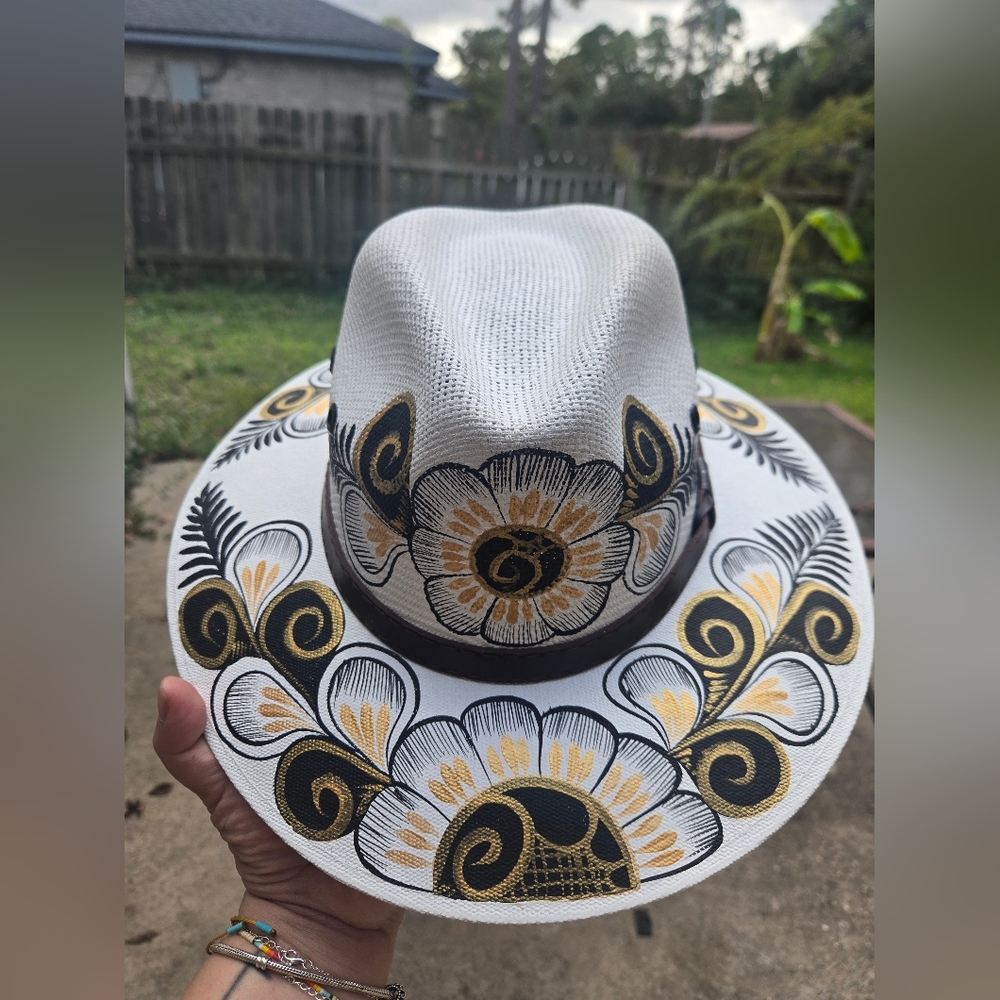 Mexican Hand Painted Artisan Hat